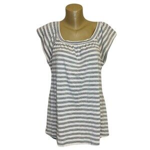 Sparkle [L] Silver Striped Top (2350)
